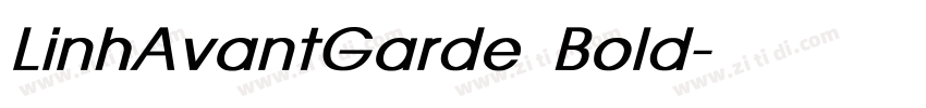 LinhAvantGarde Bold字体转换